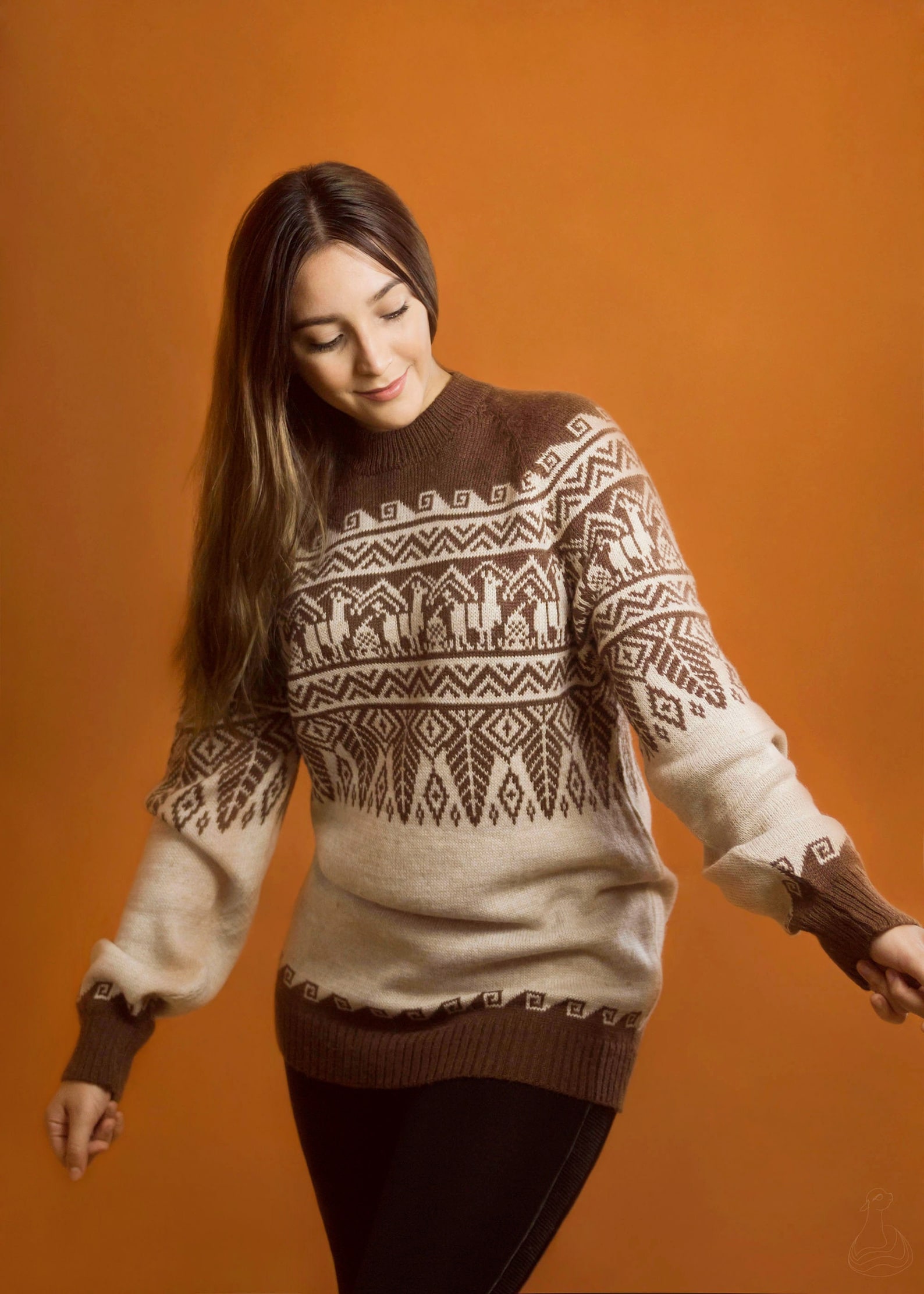 Alpaca Sweater Unisex 100 Alpaca Fiber Luxury Peruvian Etsy