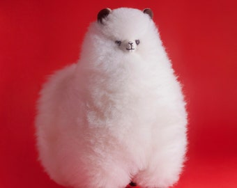 Handmade Alpaca Fur Plush Doll | Hypoallergenic Toy