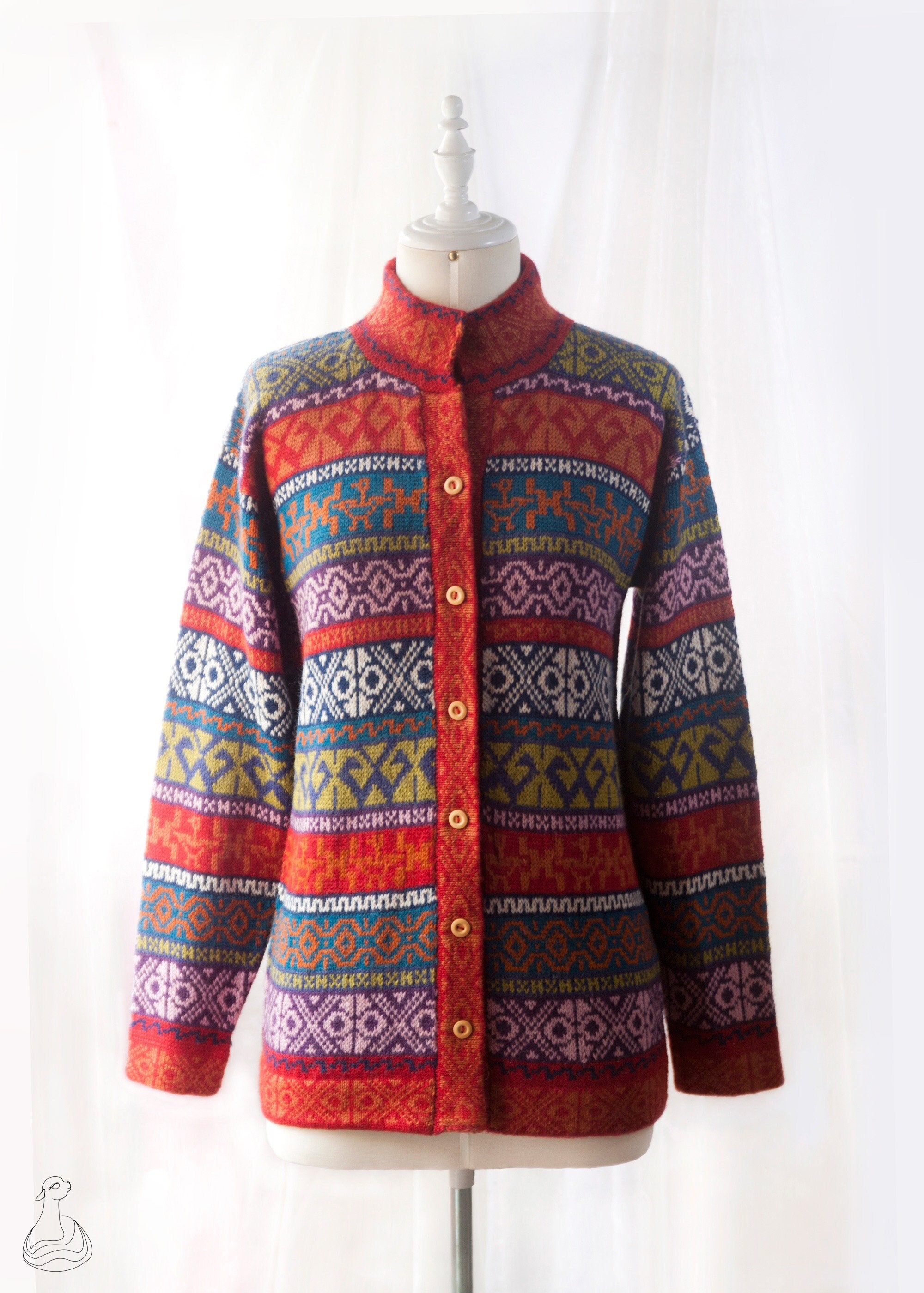 Peruvian Cardigan - Etsy