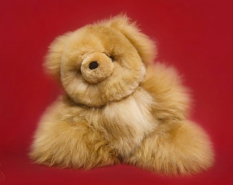 Handmade Baby Alpaca Fur Bear | Hypoallergenic Plush Doll