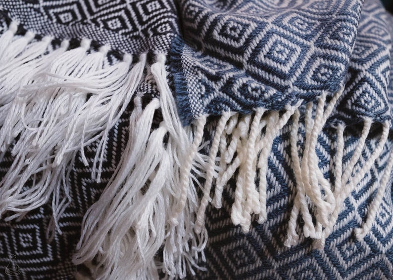 Alpaca Blanket Peruvian Alpaca Blanket With Fringes Alpaca Etsy