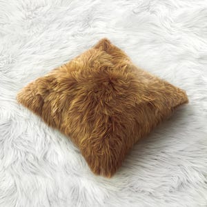 Baby Alpaca Fur Pillow Cover | Alpaca Fur Cushion Cover | One-Side Alpaca Fur Pillow Cover | Luxurious Baby Alpaca Fur