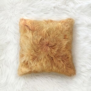 Baby Alpaca Fur Pillow Cover | Alpaca Fur Cushion Cover | One-Side Alpaca Fur Pillow Cover | Luxurious Baby Alpaca Fur