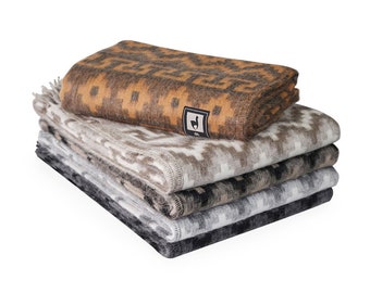 ALPACA BLANKET | TUMI Peruvian Alpaca Throw Blanket | Genuine Alpaca Wool Blanket Chakana Design