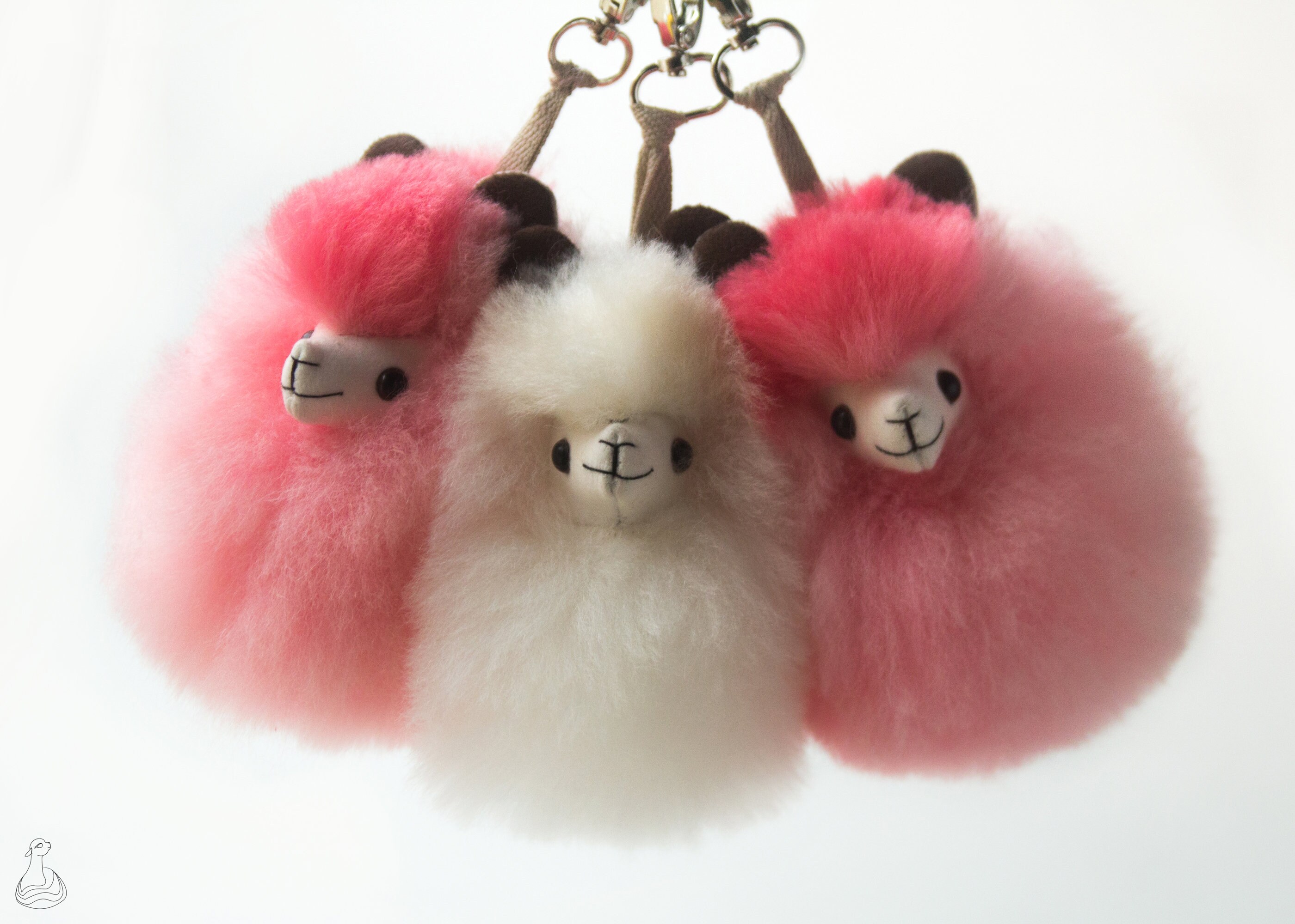 RONRON☆ALPACA CAT KEYRING Alpaca Fur Keychain | Royal Alpaca Fur | Handmade Stuffed