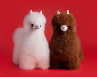 Handmade Royal Alpaca Fur Plush Doll | Hypoallergenic Toy