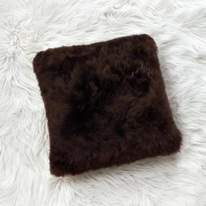 Baby Alpaca Fur Pillow Cover | Alpaca Fur Cushion Cover | One-Side Alpaca Fur Pillow Cover | Luxurious Baby Alpaca Fur