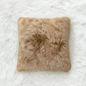 Baby Alpaca Fur Pillow Cover | Alpaca Fur Cushion Cover | One-Side Alpaca Fur Pillow Cover | Luxurious Baby Alpaca Fur