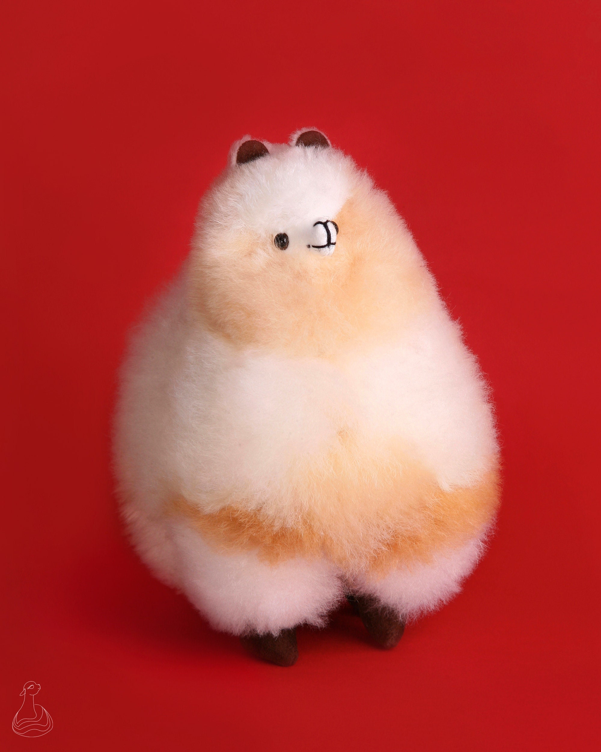 fluffy alpaca plush