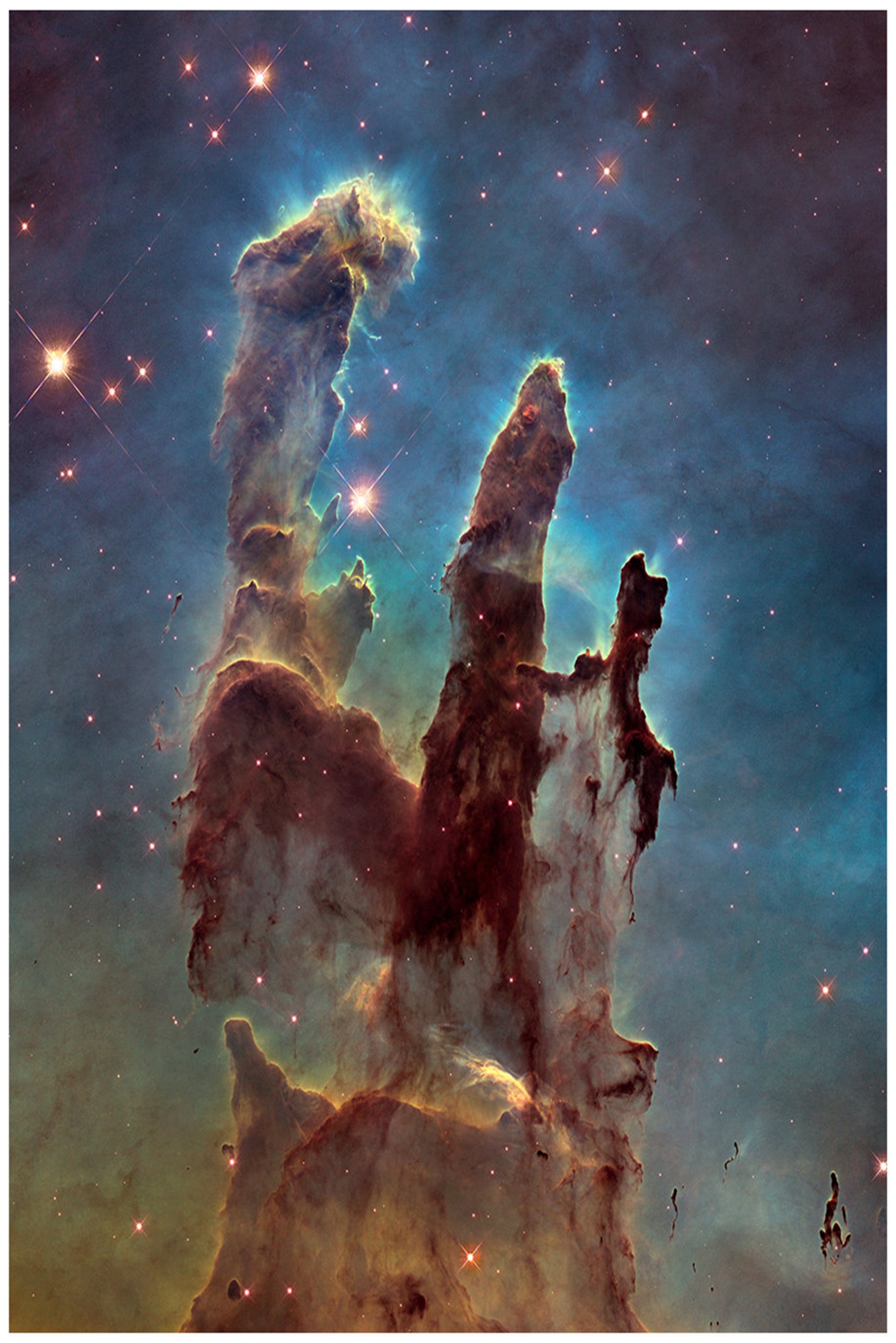 PILLARS OF CREATION eagle Nebula Supernova Space Print Etsy