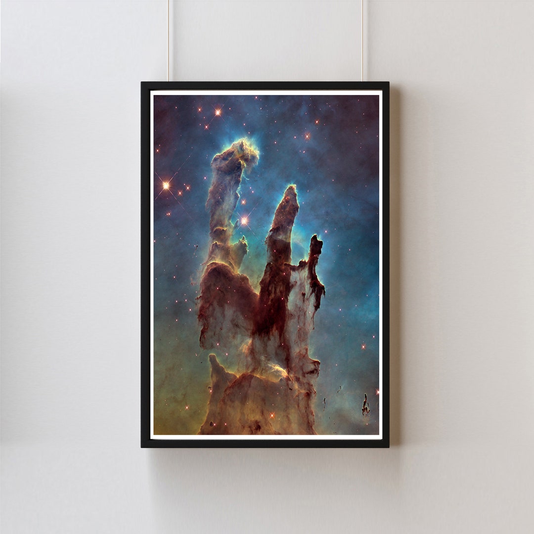 PILLARS OF CREATION eagle Nebula Supernova Space Print Etsy