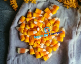 Incrustations de WAX CANDY CORN (décoration de bougie)