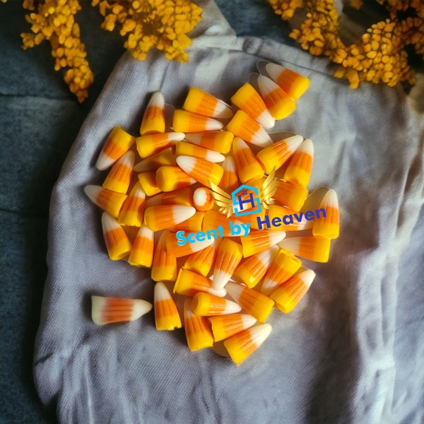 WAX CANDY CORN embeds (candle decoration)