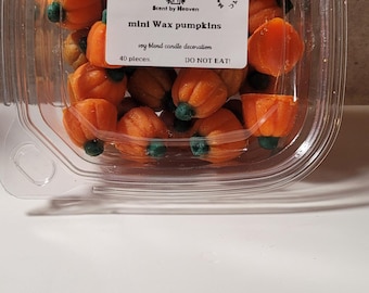 WAX MARSHMALLOW PUMPKIN embeds (candle decoration)