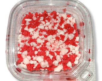 candy cane wax crumbs