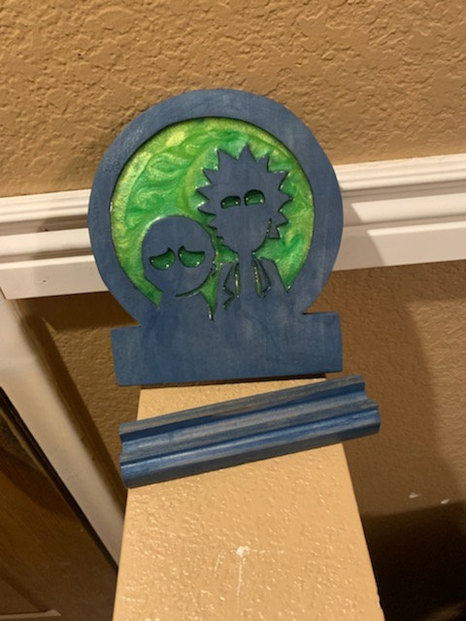 Rick and Morty Wood Epoxy Portal Etsy