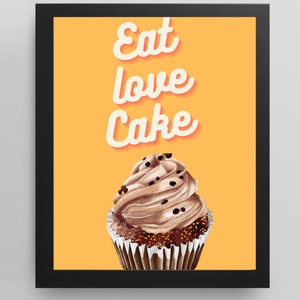Delightful Nostalgia vintage  chocolate Cupcake Digital Art Download For Your Kitchen and Home note books Cake Lovers Yours To Keep Forever