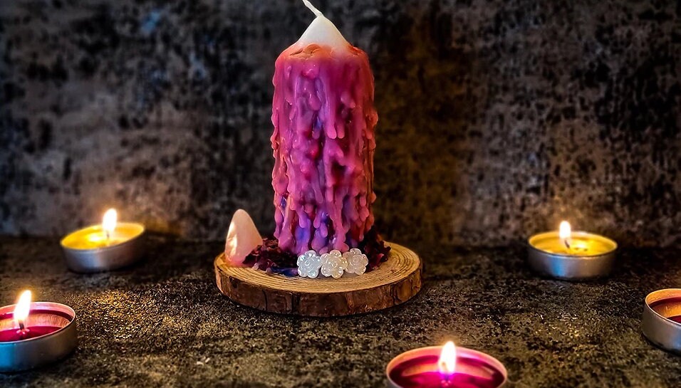 Aphrodite Goddess Candle Deity Offering Candle Altar Tools Etsy
