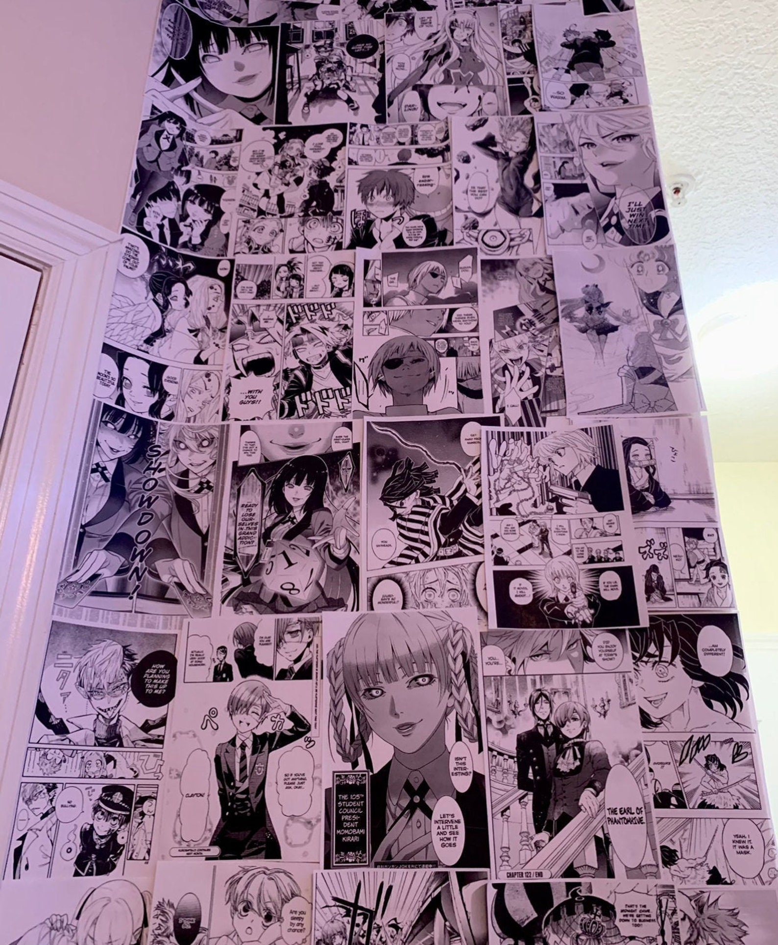 Aesthetic Anime Wall Collage Manga Panels 60 Pcs Etsy