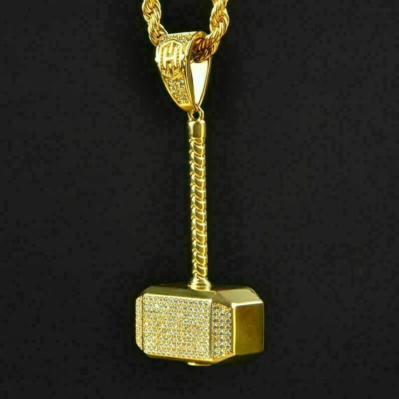 14k Gold Over Diamond Thor Pendant Thor 