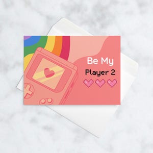 Valentines Day Card - Be My Player 2