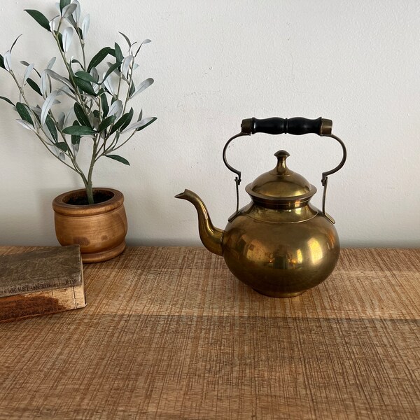 Brass Teapot Etsy