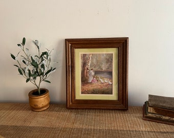 Vintage Wood Thru God’s Grace Bettie Zelder framed picture