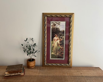 Vintage Gold Women in Garden Home Interior Picture