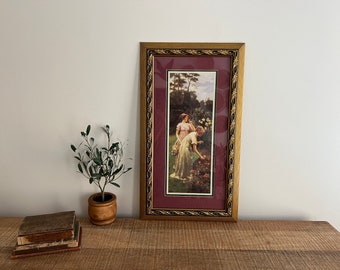 Vintage Gold Women in Garden Home Interior Picture