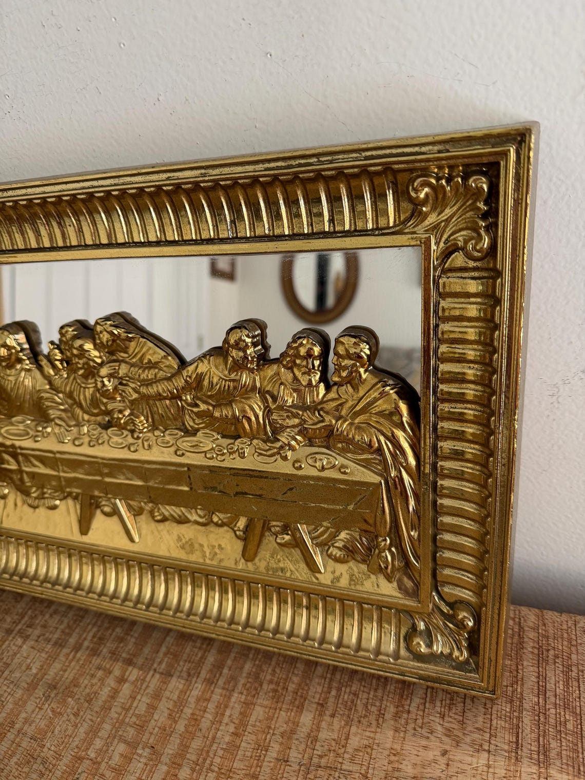 Vintage Gold Ornate the Last Supper Mirror - Etsy