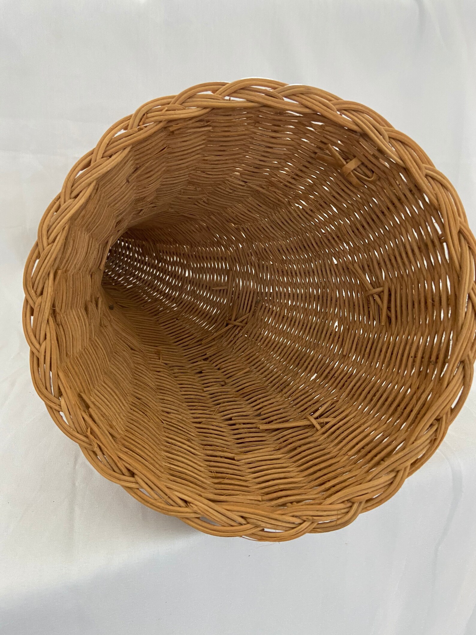 Vintage Wicker Cornucopia Centerpiece Etsy
