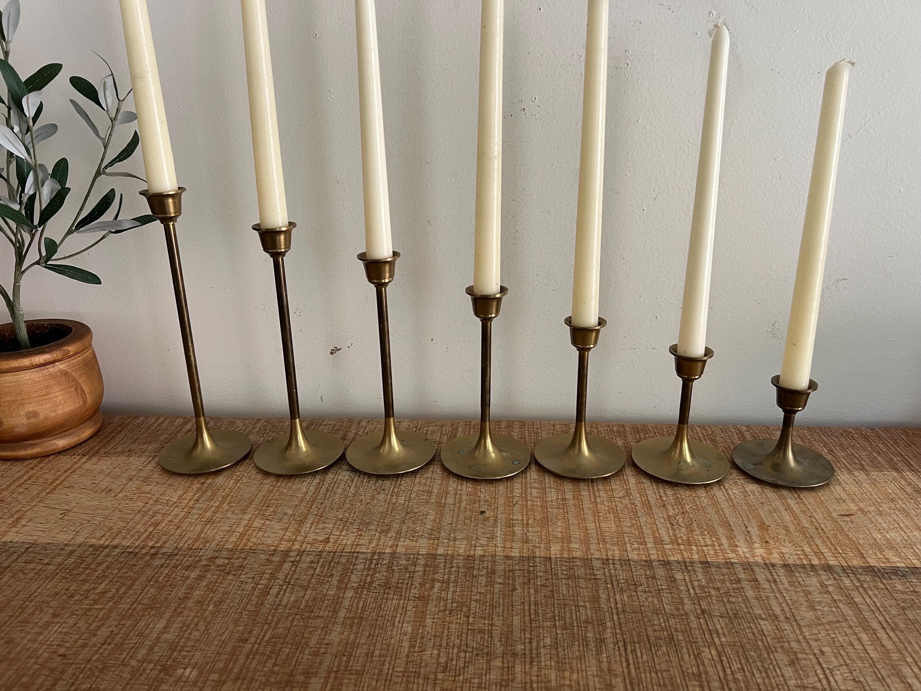 vintage * turip candle holder 2点セット Tulip Candlesticks - Etsy