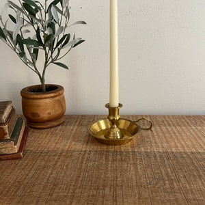 Vintage Brass candlestick with handle