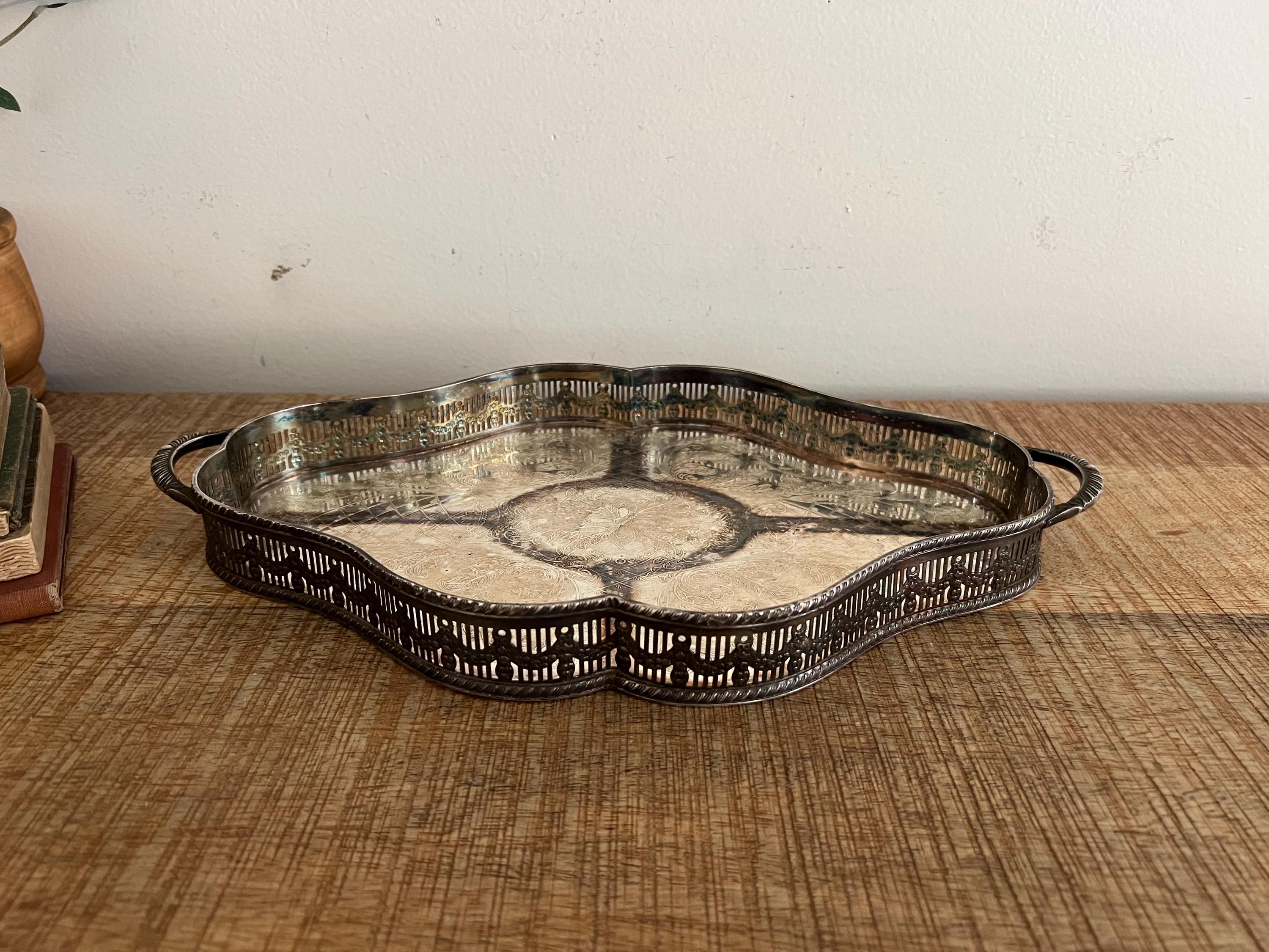 Viners Silver Tray - Etsy