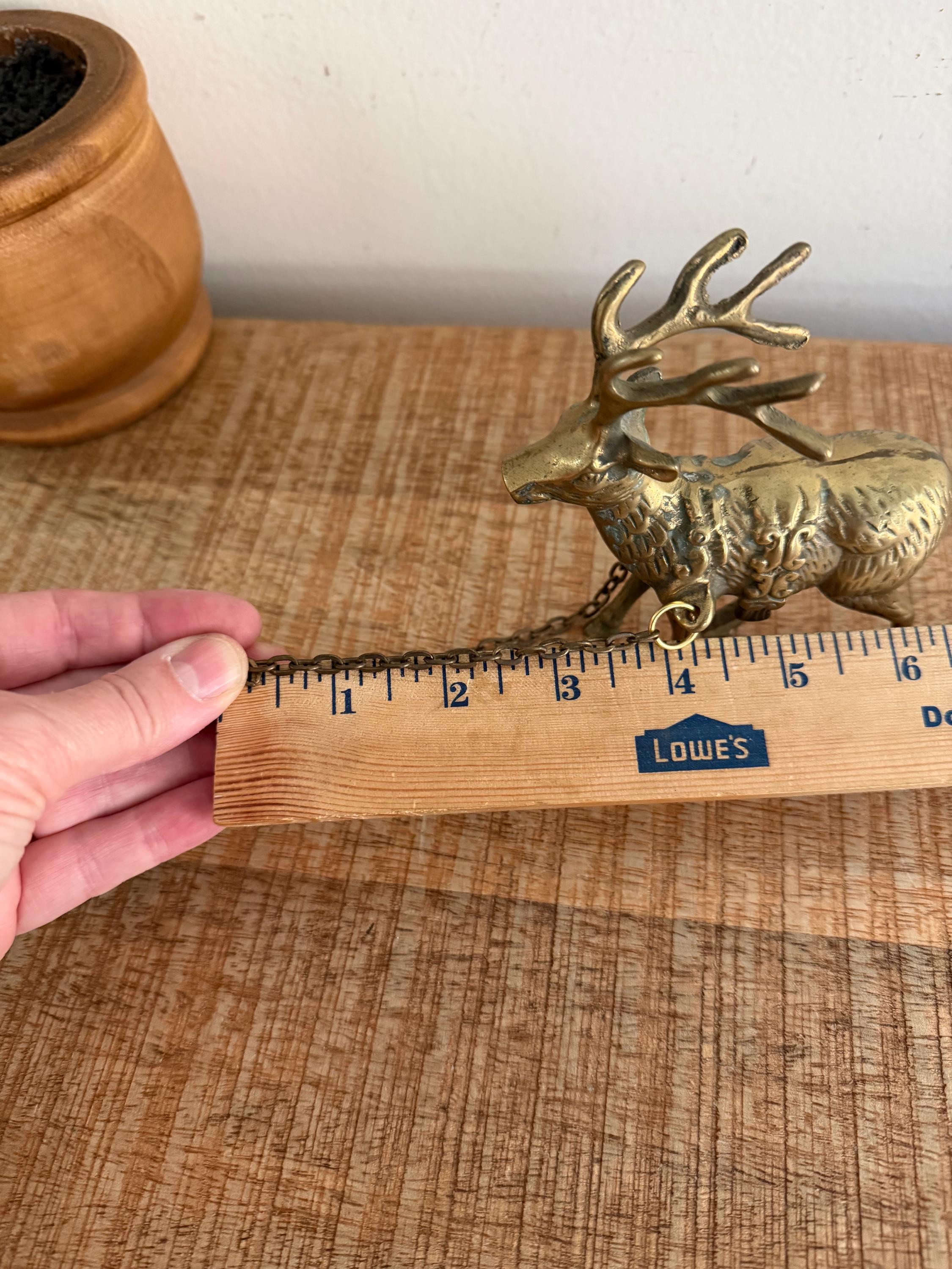 ヴィンテージ真鍮製鹿（チェーン付き） - Etsy 日本