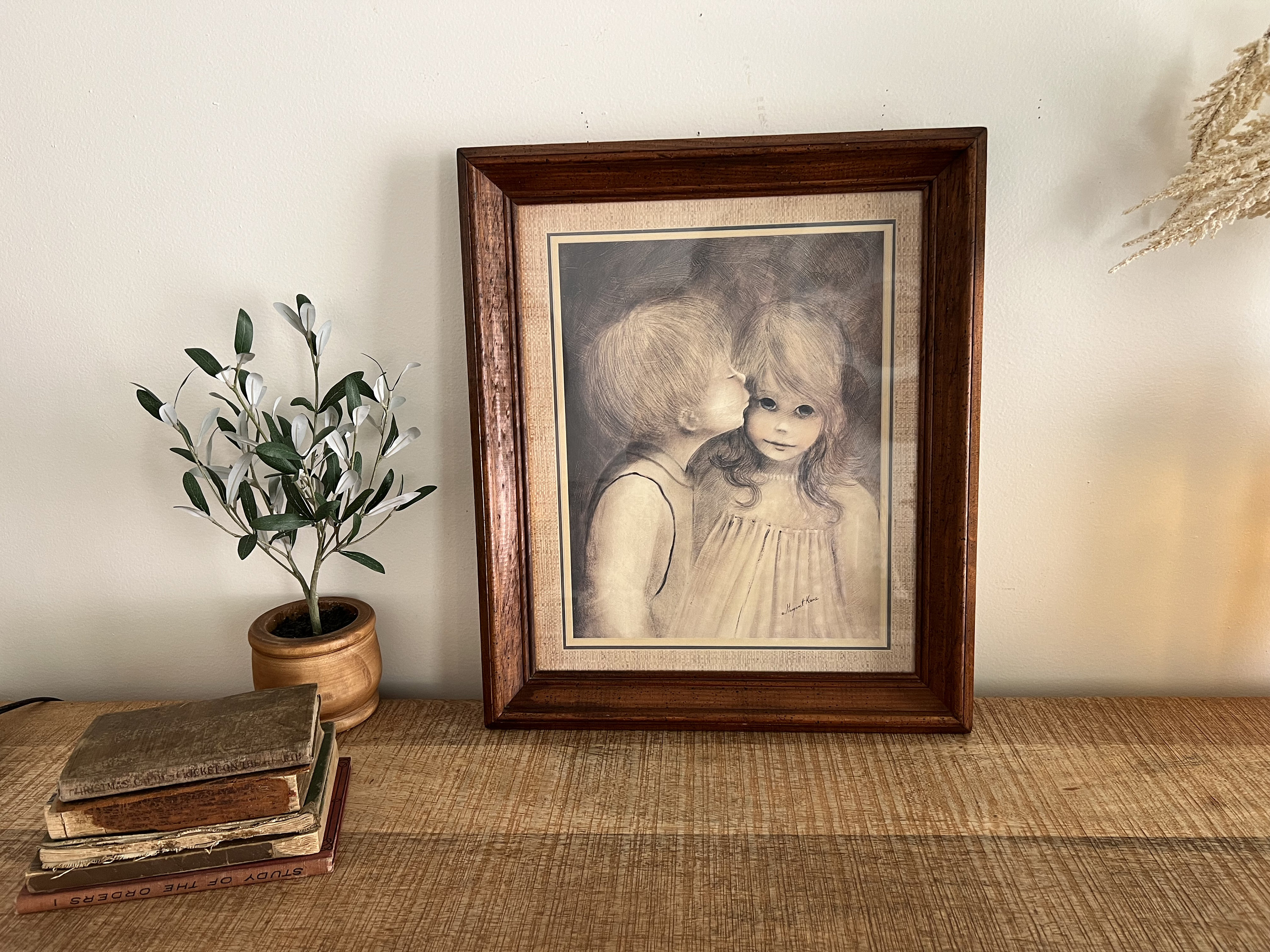 Vintage First Kiss Boy/girl Marget Kane Picture - Etsy