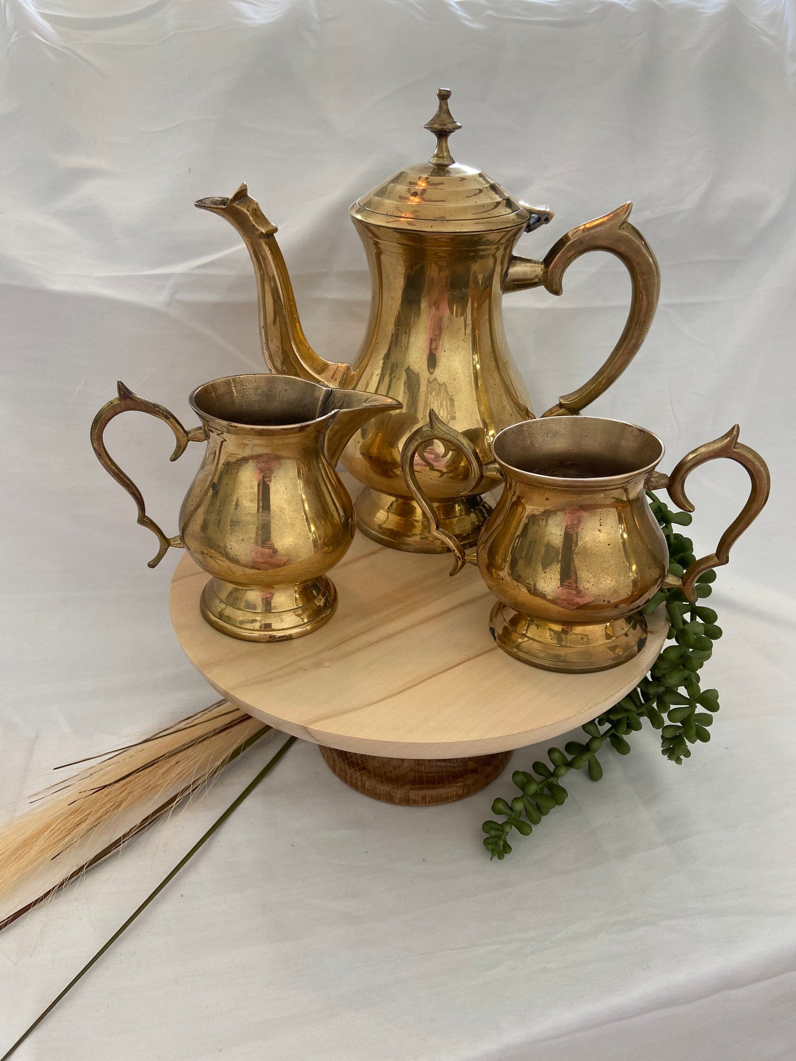 Vintage Brass Teapot Etsy