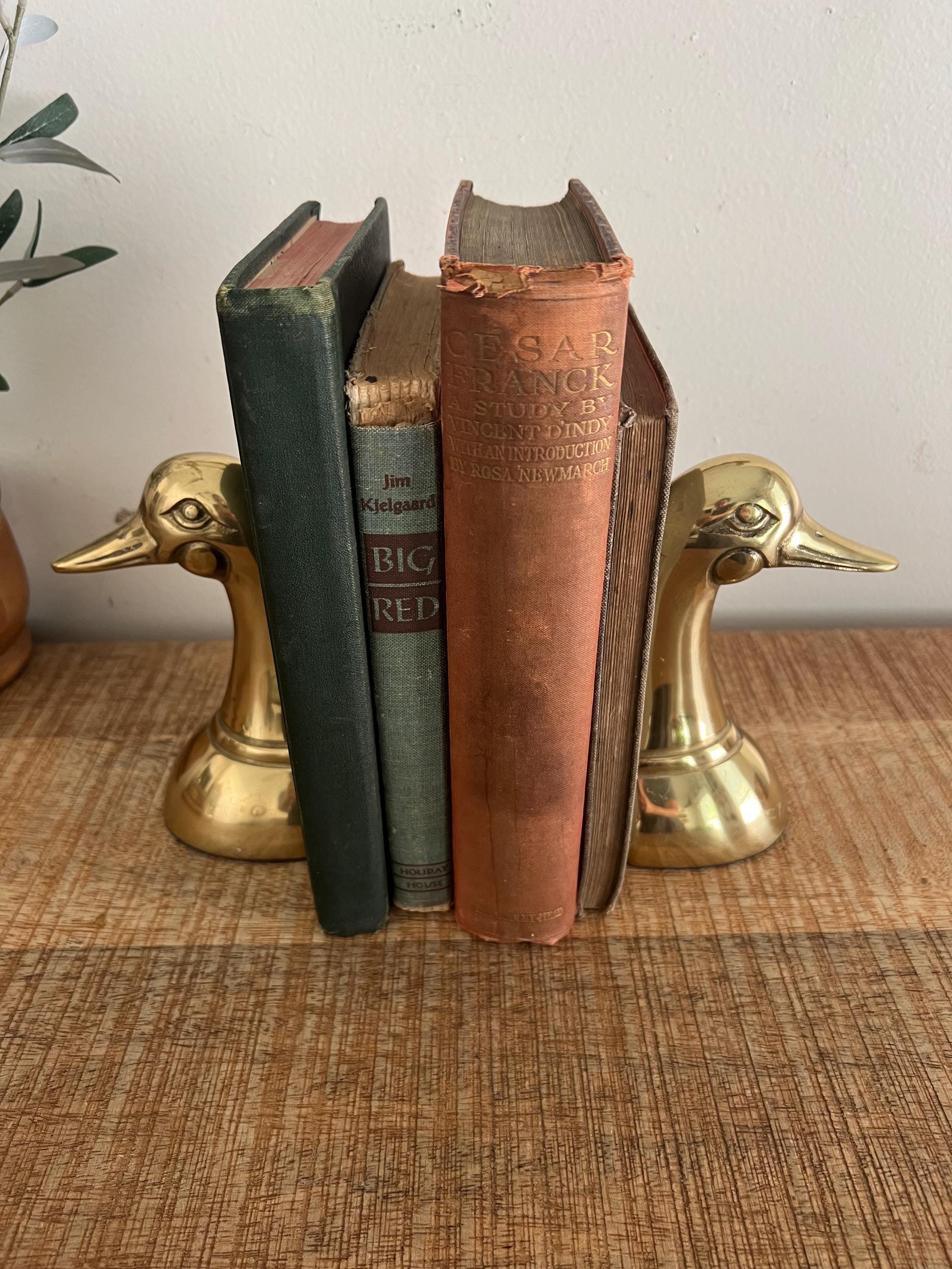 ヴィンテージ真鍮ダックヘッドブックエンド 2個セット - Etsy 日本