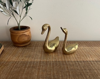 ヴィンテージ真鍮製白鳥 2個セット - Etsy 日本