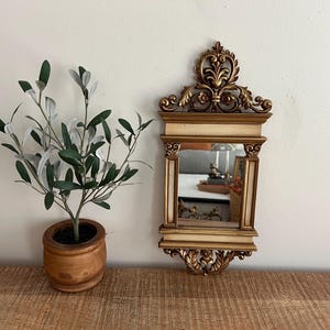 Vintage Gold Ornate Syroco Mirror