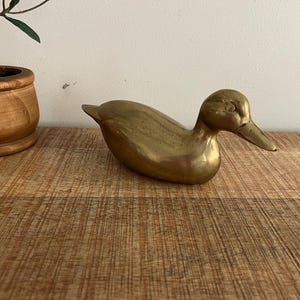 Vintage Brass Duck