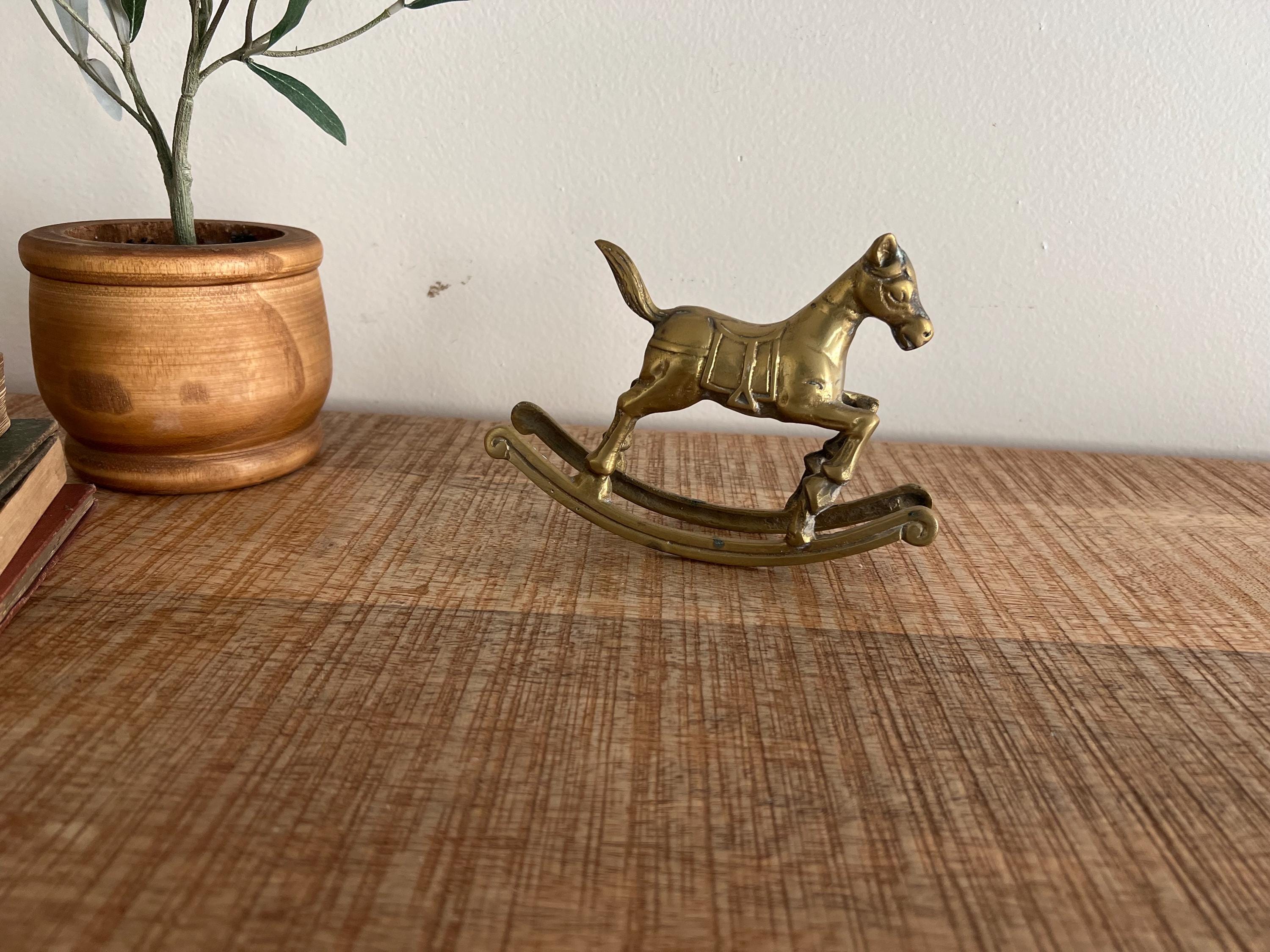 ヴィンテージ真鍮ロッキングホース - Etsy 日本