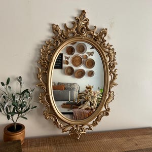 Vintage Gold Ornate Dart mirror