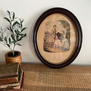 Ovale vintage La Mode Illustrée Bureaux du Journal Rue Jacob Pans