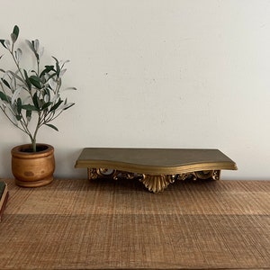 vintage gold ornate home interior wall shelf