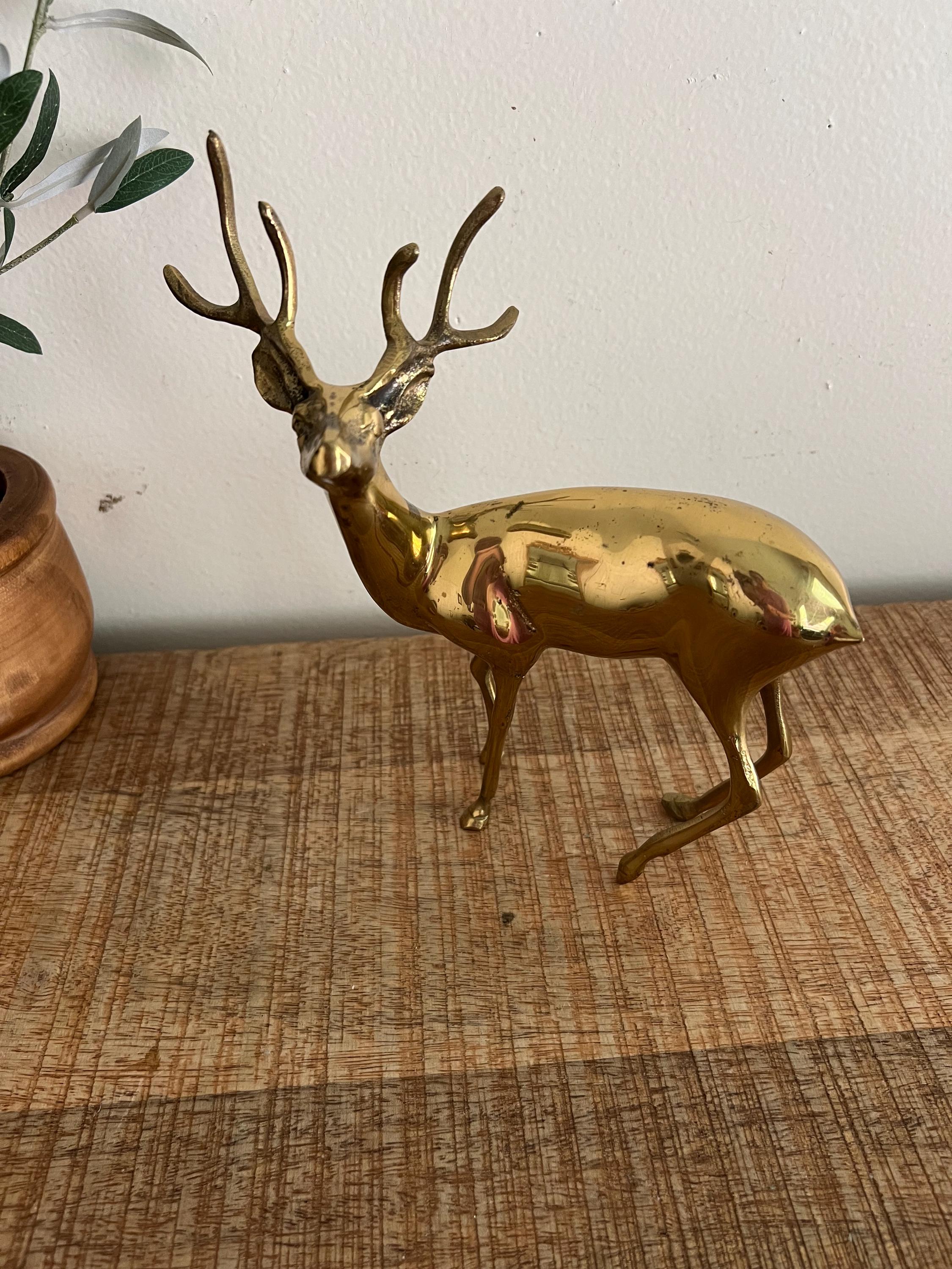ヴィンテージ真鍮鹿 ヴィンテージ真鍮鹿 - Etsy 日本