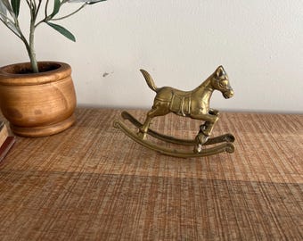 Walter Bosse アンティーク 真鍮 ロッキングホース Walter Bosse
