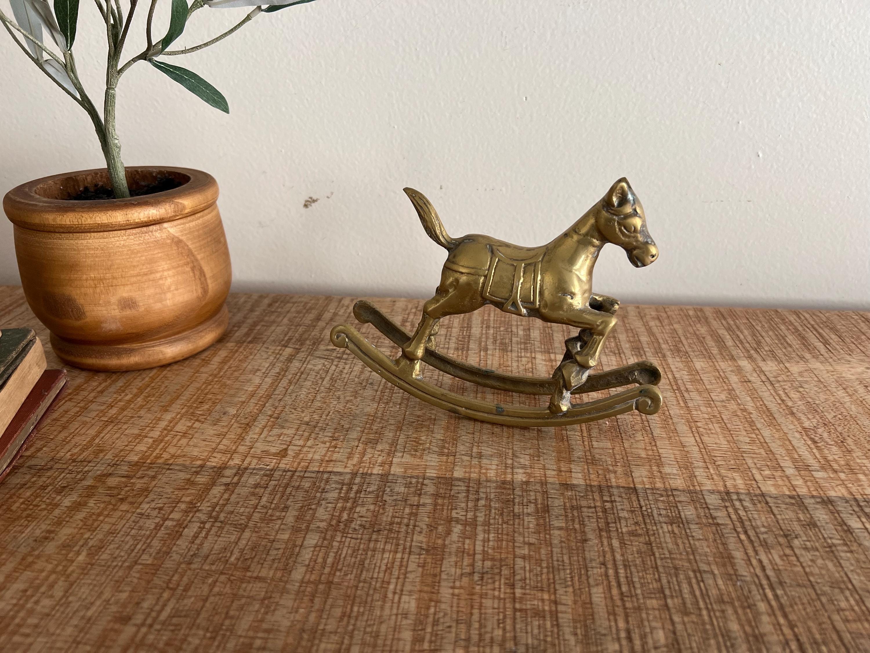 ヴィンテージ真鍮ロッキングホース - Etsy 日本