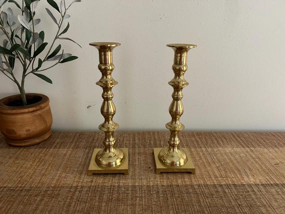 日本製ヴィンテージ真鍮キャンドルスタンド 2個セット - Etsy 日本