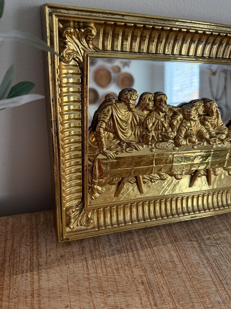 Vintage Gold Ornate the Last Supper Mirror - Etsy